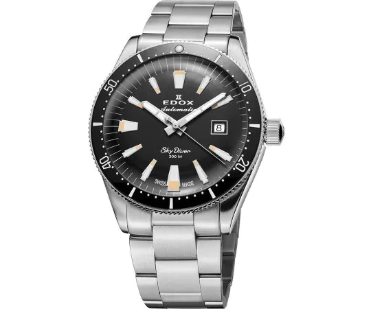 Edox 80131-3NM-NIB Skydiver Automatico 38mm orologio da Donne a