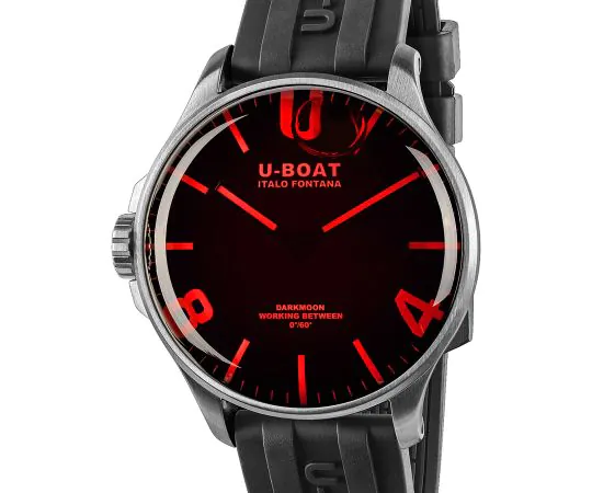 UBOAT Orologio Analogico Uomo Al Quarzo - Modello Mid-39921 - Nero Con Cinturino In Acciaio - 2