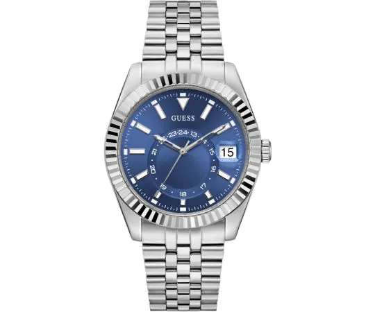 GUESS Orologio Uomo Acciaio Inossidabile - Design Iconico, Cassa 44mm, Vetro Minerale, Impermeabile 3 BAR, Movimento Quarzo - 2