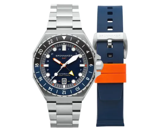 Spinnaker SP-5119-22 Dumas GMT Automatico 44mm orologio da Uomini