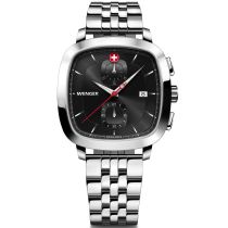 Wenger 01.1933.101 Orologio Da Uomo Vintage Classico Cronografo 40mm 5ATM