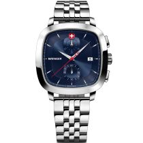 Wenger 01.1933.103 Orologio Da Uomo Vintage Classico Cronografo 40mm 5ATM