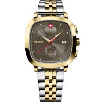 Wenger 01.1933.106 Orologio Da Uomo Vintage Classico Cronografo 40mm 5ATM