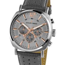 Jacques Lemans 1-1645.1L Lugano Cronografo Orologio Uomo 46mm 10ATM