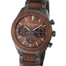 Jacques Lemans 1-2115K Eco Power Wood Orologio Uomo 44mm 10ATM