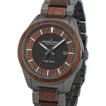 Jacques Lemans 1-2116I Eco Power Wood Orologio Uomo 40mm 10ATM