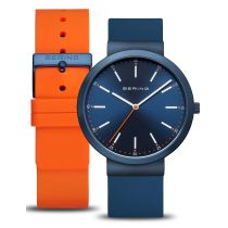 Bering 10141-397 Orologio Da Uomo Classico Set con 2 cinturini 41mm 3ATM