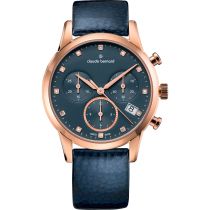 Claude Bernard 10231-37R-BUIPR1 Orologio Donna Classico Cronografo 35mm 5ATM 