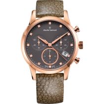 Claude Bernard 10231-37R-TAPR1 Orologio Donna Classico Cronografo 35mm 5ATM 