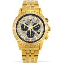 Louis XVI LXVI1037 Majeste Iced Out Cronografo Orologio Uomo 43mm 5ATM