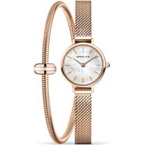 BeAnello 11022-364-Lovely-2-GWP170 Orologio Donna Classico Set regalo con bracciale 22mm 3ATM