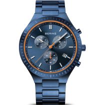 Bering 11743-797 Titanium Cronografo Orologio Uomo 43mm 5ATM