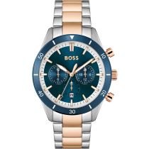 BOSS 1513937 Santiago Cronografo Orologio Uomo 45mm 5ATM