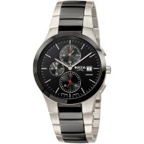 Boccia 3748-01 Orologio Uomo Cronografo ceramica Titanio 39mm 5ATM