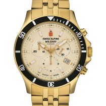 Swiss Alpine Military 7022.9111 cronografo Orologio Uomo 42mm 10ATM