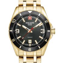 Swiss Alpine Military 7034.1117 Orologio Uomo Sierra oro nero 42mm 10ATM