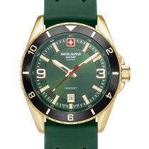 Swiss Alpine Military 7034.1818 Orologio Uomo Sierra oro verde 42mm 10ATM