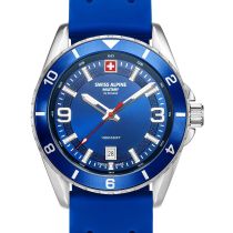 Swiss Alpine Military 7034.1835 Orologio Uomo Sierra argento blue 42mm 10ATM