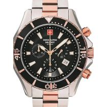 Swiss Alpine Military 7040.9157 Cronografo Orologio Uomo 44mm 10ATM