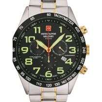 Swiss Alpine Military 7047.9147 Cronografo Orologio Uomo 45mm 10ATM