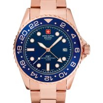 Swiss Alpine Military 7052.1165 GMT subacqueo Orologio Uomo 42mm 10ATM