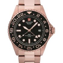 Swiss Alpine Military 7052.1167 GMT subacqueo Orologio Uomo 42mm 10ATM