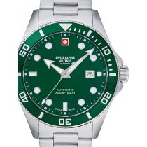 Swiss Alpine Military 7095.2134 Diver Automatico Orologio Uomo 44mm 30ATM