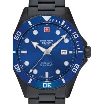 Swiss Alpine Military 7095.2175 Diver Automatico Orologio Uomo 44mm 30ATM