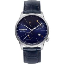 Zeppelin 7366-3 Flatline Automatico Riserva di carica Orologio Uomo 40mm 5ATM