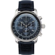 Zeppelin 7680-3 100 Anni di Zeppelin Allarme Cronografo Orologio Uomo 42mm 10ATM
