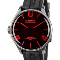 U-Boat 8465/B Darkmoon Red SS Orologio Uomo 44mm 5ATM