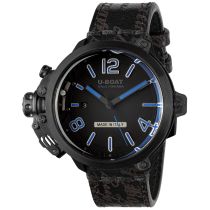 U-Boat 8806 Capsule 50 mm PVD BK BL Automatico Orologio Uomo