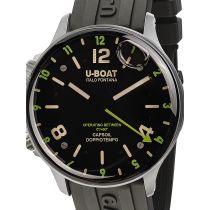 U-Boat 8838/A Capsoil Doppiotempo SS GMT Orologio Uomo 45mm 10ATM