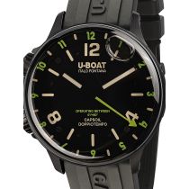 U-Boat 8840/B Capsoil Doppiotempo DLC GMT Orologio Uomo 45mm 10ATM