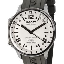 U-Boat 8888/A Capsoil Doppiotempo SS GMT Orologio Uomo 45mm 10ATM