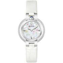 Bulova 96R254 Orologio Donna Rubaiyat Diamond Inverno 0,25ct 30,5mm 3ATM