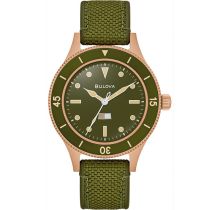 Bulova 98A324 Orologio Uomo MIL-SHIPS Bronzo 150th Anniversary 41mm 20ATM