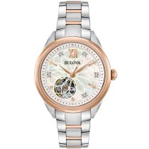 Bulova 98P170 Classico Automatico Orologio Donna 34mm 3ATM