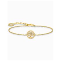 Thomas Sabo A2160-427-39-L19V Bracciale placcato oro con ciondolo Albero dell'Amore