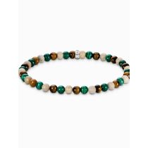 Thomas Sabo A2183-468-7-L19 Unisex Bead Bacciale in toni della terra e del verde