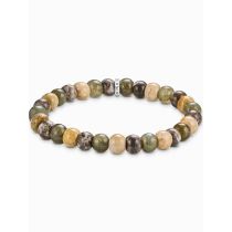 Thomas Sabo A2196-353-7-L19 Bacciale unisex Labradorit e Crocodile Jasper