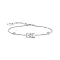 Thomas Sabo A2203-051-21-L19V Braccialetto con Haribo Orso d'Oro E Pietre Argento