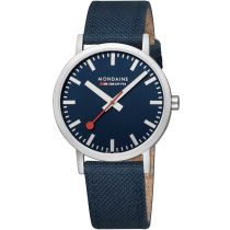 Mondaine A660.30360.40SBD Orologio Da Uomo Classico SBB recyc. Textil 40mm 3ATM