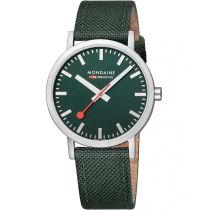 Mondaine A660.30360.60SBF Orologio Da Uomo Classico SBB recyc. Textil 40mm 3ATM