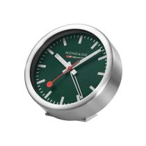 Mondaine A997.MCAL.66SBV.1 Mini orologio da parete Verde bosco Orologio da tavolo e sveglia 12,5 cm