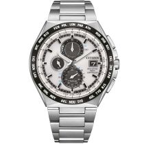 Citizen AT8238-84A Orologio Uomo Eco-Drive Super-Titanium Radio Cronografo 44mm 10ATM  