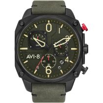 AVI-8 AV-4052-08 Hawker Hunter Cronografo Orologio Uomo 45mm 5ATM