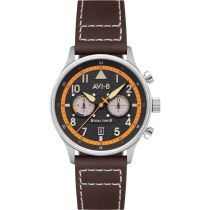 AVI-8 AV-4088-07 Orologio Da Uomo Hawker Hurricane Dual-Time 43mm 5ATM