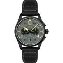 AVI-8 AV-4089-08 Orologio Da Uomo Spitfire Lock Cronografo 42mm 5ATM