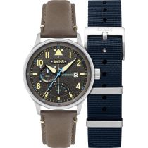 AVI-8 AV-4101-09 Orologio Da Uomo Hawker Hurricane McKellar Dual Time 44mm 5ATM